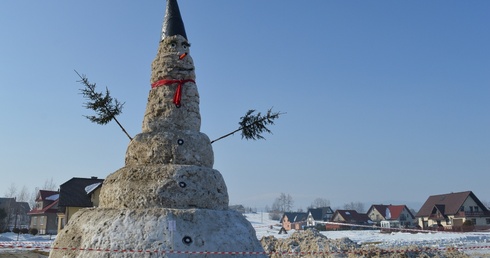 Bałwan gigant na Orawie