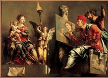 Św. Łukasz maluje portret Matki Bożej