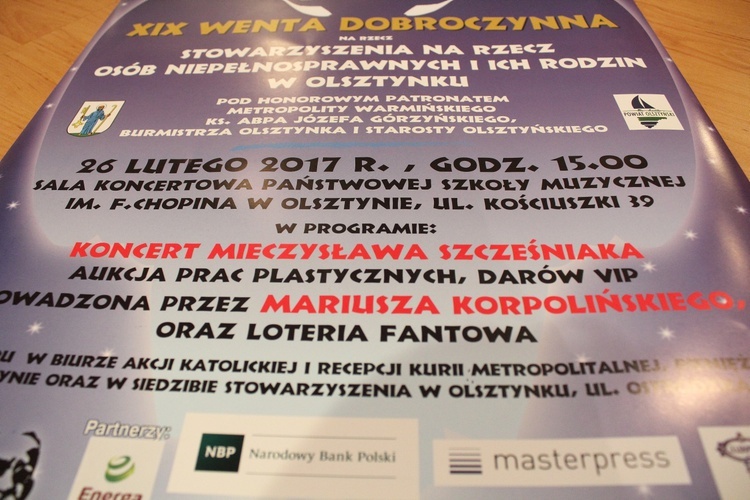 Konferencja przed Wentą Dobroczynną AK