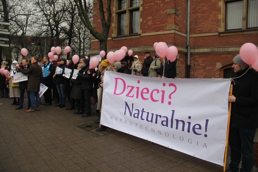 Protest przeciwko programowi in vitro