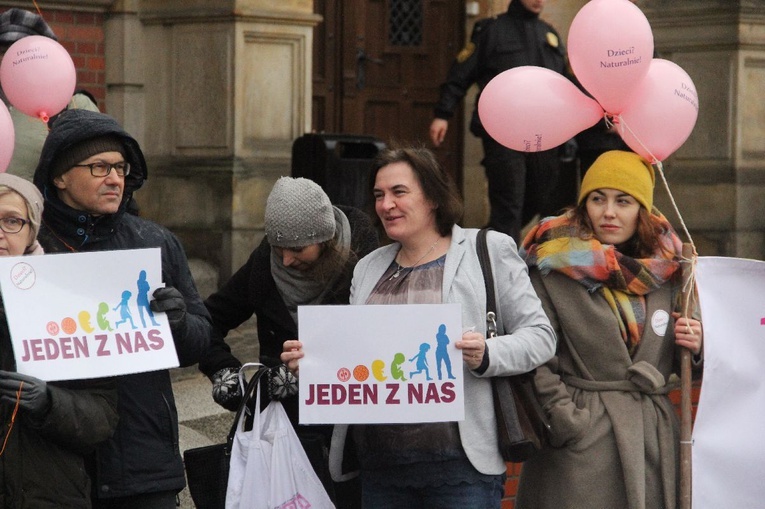 Protest przeciwko programowi in vitro