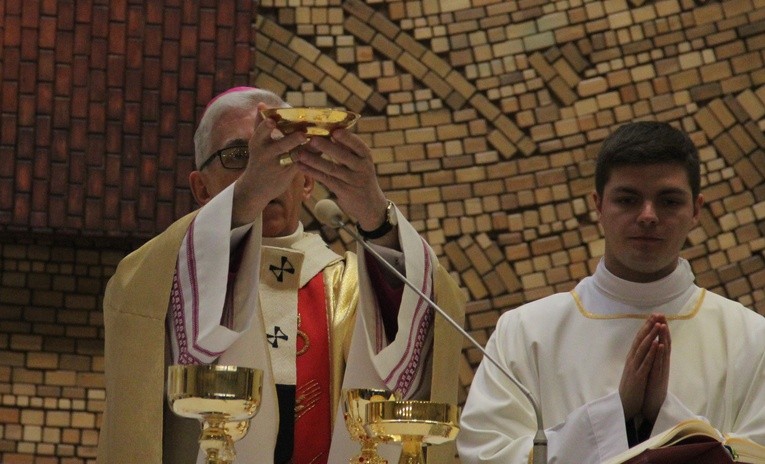 Święcenia diakonatu w kościele Podwyższenia Krzyża i św. Herberta w Katowicach, 25 lutego 2017.