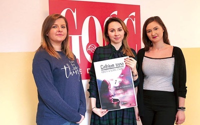 ▲	Na spotkanie zapraszają (od lewej): Klaudia Miśkiewicz, Ilona Chodowicz i Dominika Brdak.