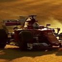 Niemiecki kierowca Sebastian Vettel ze Scuderia Ferrari. 