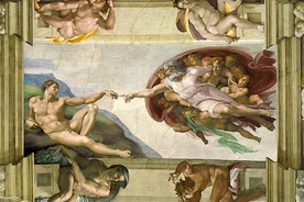 Michał Anioł 
(Michelangelo Buonarroti)
Stworzenie Adama 
fresk, 1511
Kaplica Sykstyńska, Watykan