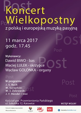 Koncert wielkopostny, Katowice, 11 marca