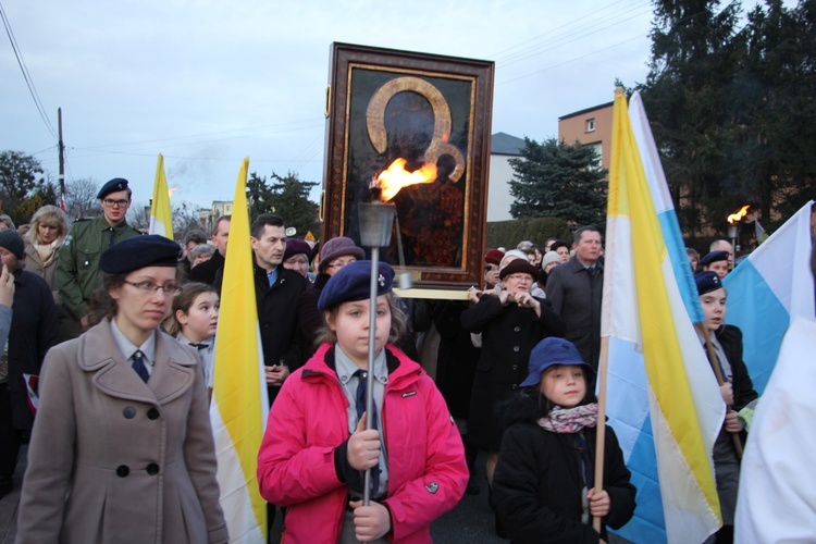 Powitanie ikony MB Częstochowskiej w Sochaczewie-Boryszewie