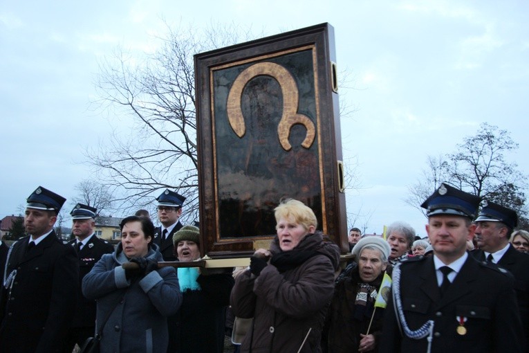 Powitanie ikony MB Częstochowskiej w Kozłowie Biskupim