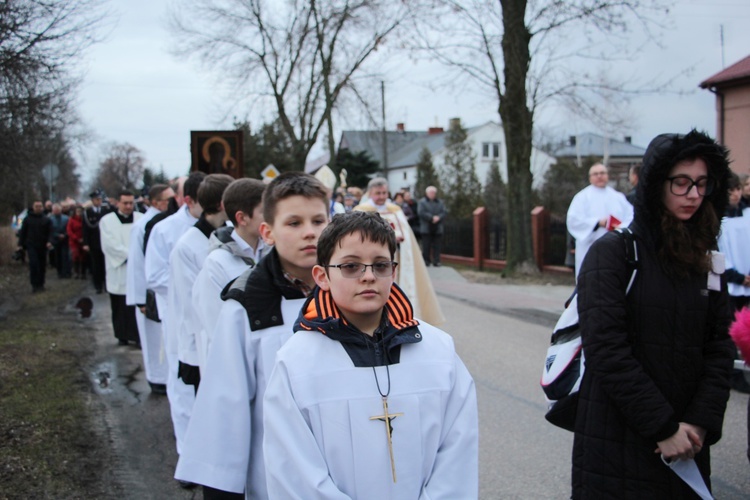 Powitanie ikony MB Częstochowskiej w Kozłowie Biskupim