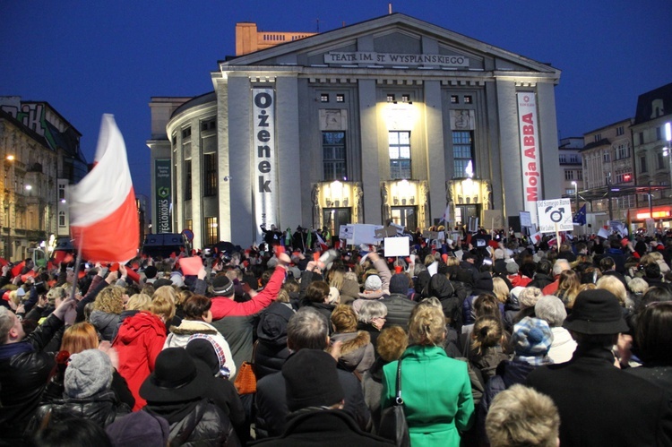 "Manifa" i "Strajk kobiet" w Katowicach