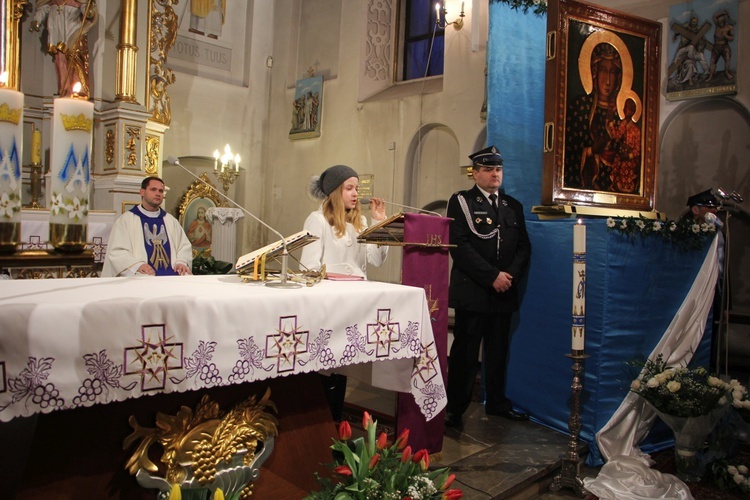 Powitanie ikony MB Częstochowskiej w Kozłowie Szlacheckim