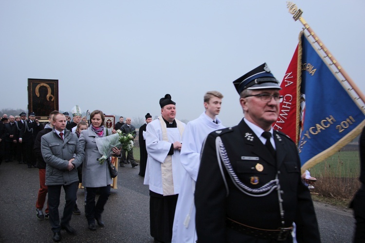 Powitanie ikony MB Częstochowskiej w Kozłowie Szlacheckim