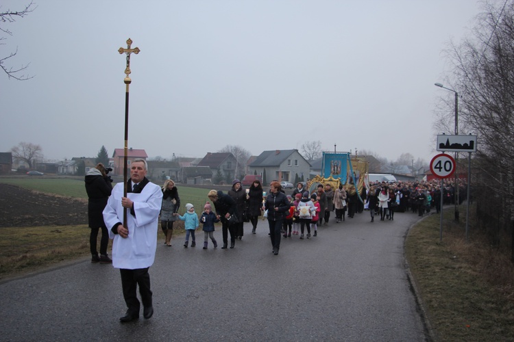 Powitanie ikony MB Częstochowskiej w Kozłowie Szlacheckim