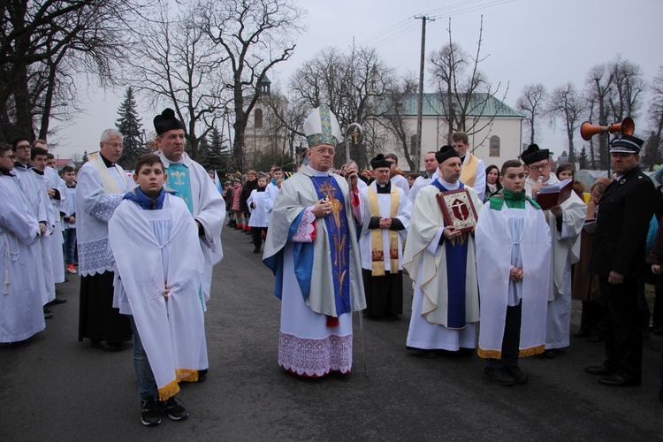 Powitanie ikony MB Częstochowskiej w Rybnie