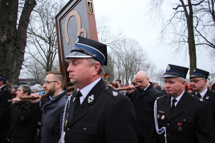 Powitanie ikony MB Częstochowskiej w Rybnie