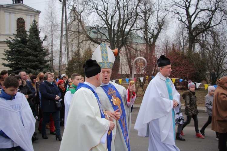 Powitanie ikony MB Częstochowskiej w Rybnie