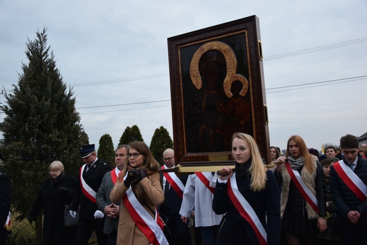 Powitanie ikony MB Częstochowskiej w Giżycach