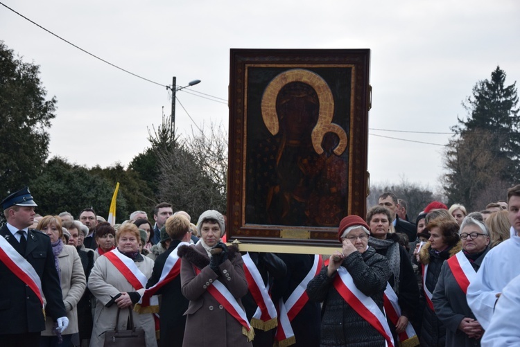 Powitanie ikony MB Częstochowskiej w Giżycach