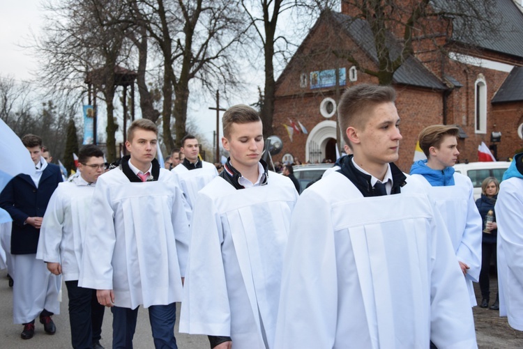 Powitanie ikony MB Częstochowskiej w Giżycach