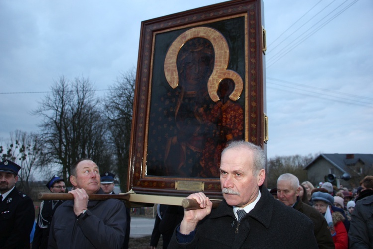 Powitanie ikony MB Częstochowskiej w Mikołajewie