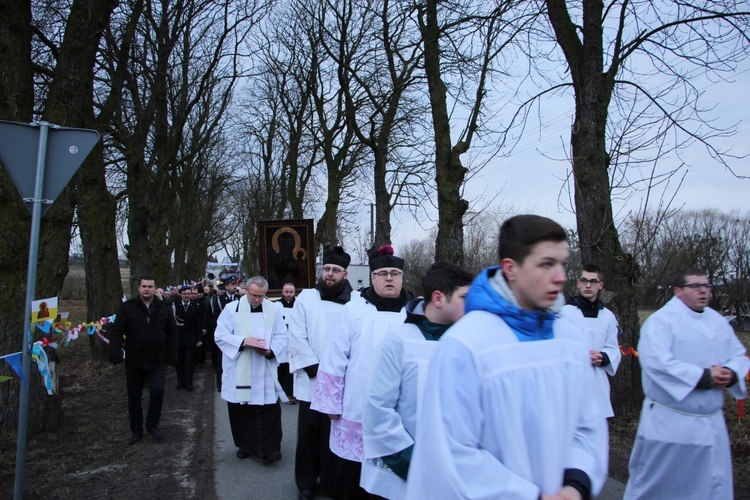 Powitanie ikony MB Częstochowskiej w Mikołajewie