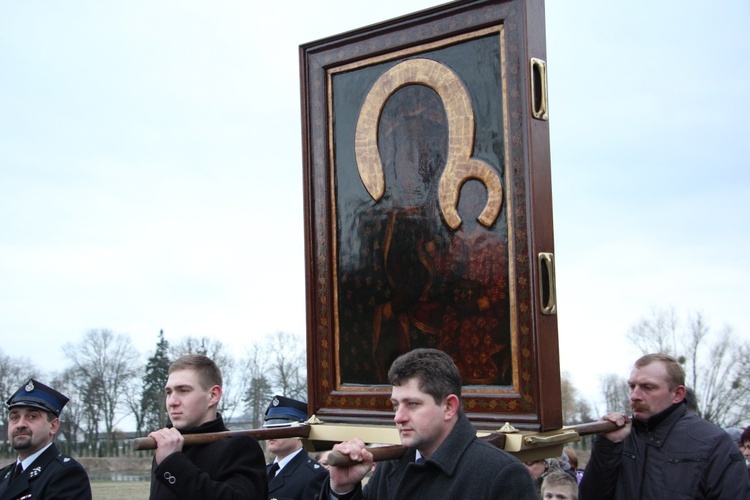 Powitanie ikony MB Częstochowskiej w Mikołajewie