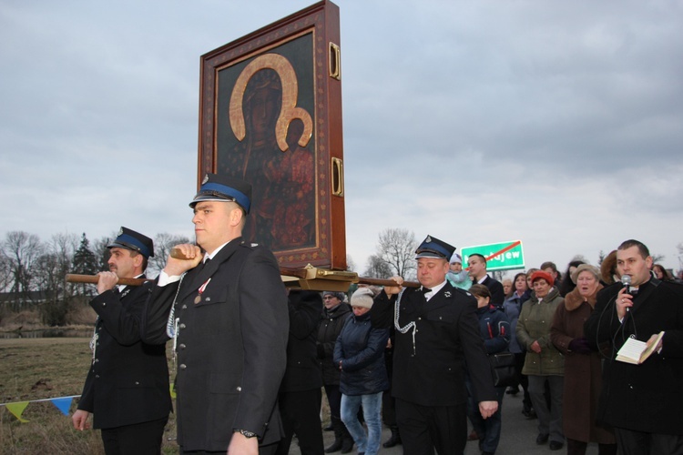 Powitanie ikony MB Częstochowskiej w Mikołajewie