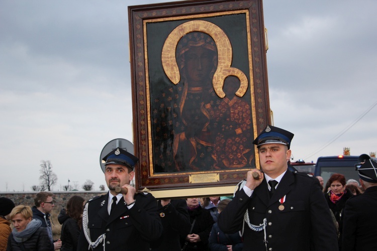 Powitanie ikony MB Częstochowskiej w Mikołajewie