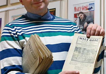 Pan Piotr Skowronek  z Piekar Śląskich  ma w swoich domowych zbiorach pierwszy  egzemplarz „Małego Gościa Niedzielnego” 