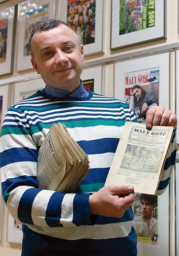 Pan Piotr Skowronek  z Piekar Śląskich  ma w swoich domowych zbiorach pierwszy  egzemplarz „Małego Gościa Niedzielnego” 