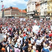 Demonstracja pro life w Zagrzebiu.