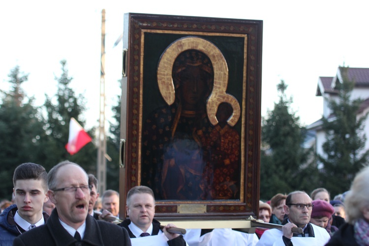 Powitanie ikony MB Czestochowskiej w Kamionie Sochaczewskim