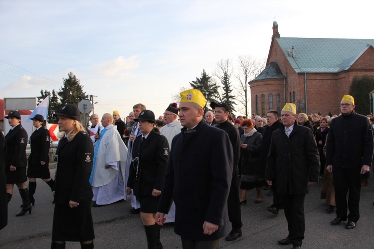 Powitanie ikony MB Częstochowskiej w Młodzieszynie