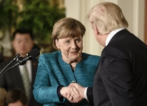 Merkel i Trump o współpracy w ramach NATO i o wolnym handlu