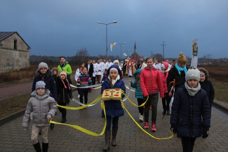 Powitanie ikony MB Częstochowskiej w parafii św. Brata Alberta w Sochaczewie