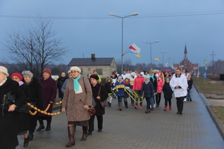 Powitanie ikony MB Częstochowskiej w parafii św. Brata Alberta w Sochaczewie