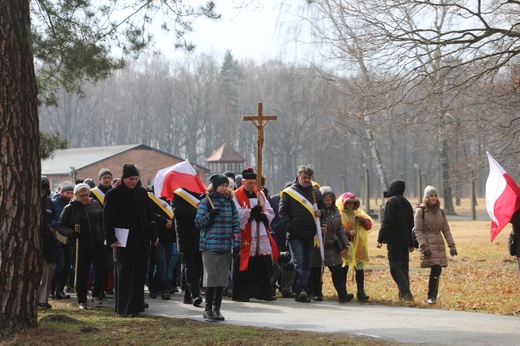 Droga Krzyżowa w intencji trzeźwości w byłym KL Birkenau 2017