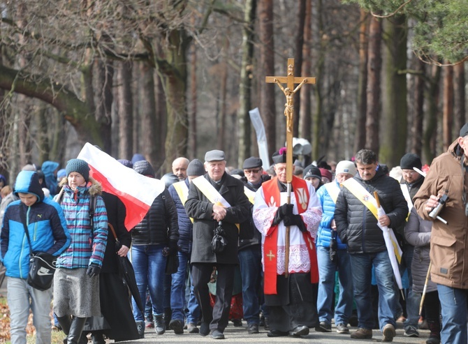 Droga Krzyżowa w intencji trzeźwości w byłym KL Birkenau 2017