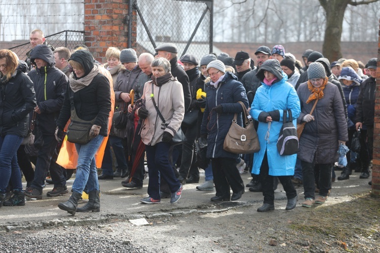 Droga Krzyżowa w intencji trzeźwości w byłym KL Birkenau 2017