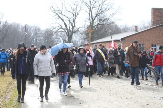 Droga Krzyżowa w intencji trzeźwości w byłym KL Birkenau 2017