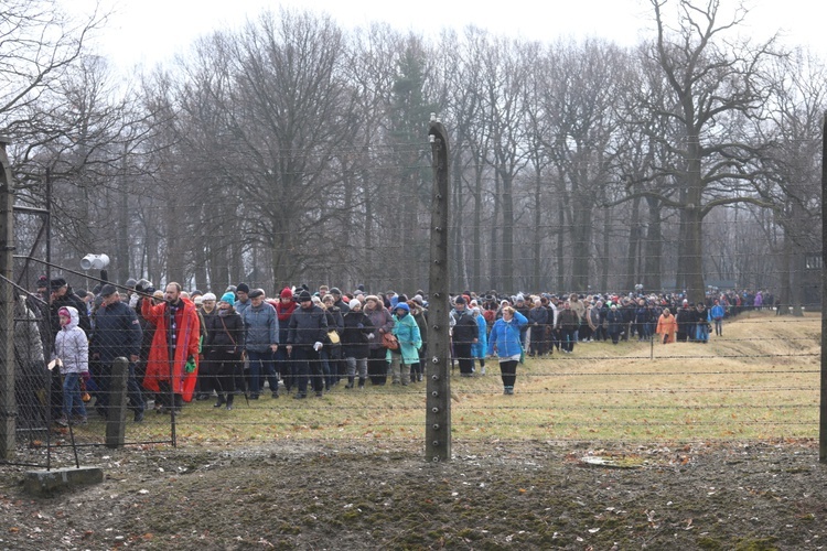 Droga Krzyżowa w intencji trzeźwości w byłym KL Birkenau 2017