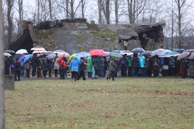 Droga Krzyżowa w intencji trzeźwości w byłym KL Birkenau 2017