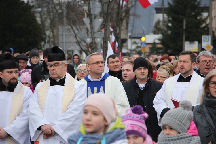 Powitanie ikony MB Częstochowskiej w parafii św. Józefa Robotnika w Sochaczewie