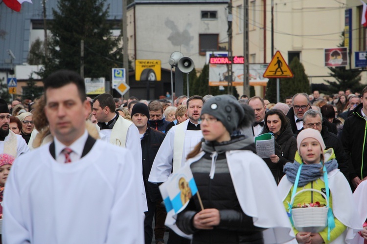 Powitanie ikony MB Częstochowskiej w parafii św. Józefa Robotnika w Sochaczewie