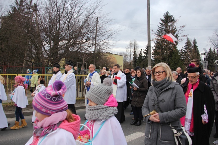 Powitanie ikony MB Częstochowskiej w parafii św. Józefa Robotnika w Sochaczewie