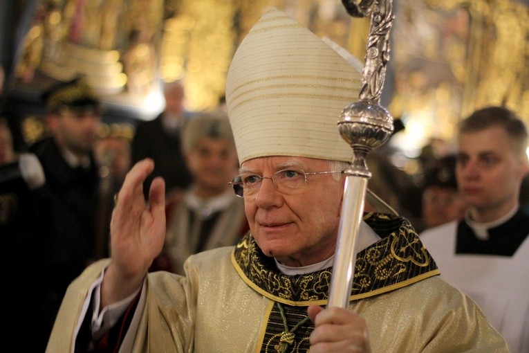 Abp Marek Jędraszewski w bazylice Mariackiej w dniu św. Józefa, patrona Krakowa