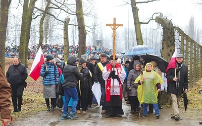 Za krzyżem, z różańcami w rękach i prośbą o trzeźwość narodu, szły tłumy.