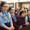 Skauting, jak każda inna forma harcerstwa, jest propozycją  dla chłopców i dziewcząt. Na zdjęciu: Koszalin, 19 marca  – Msza św. dla skautów w kościele pw. św. Wojciecha.