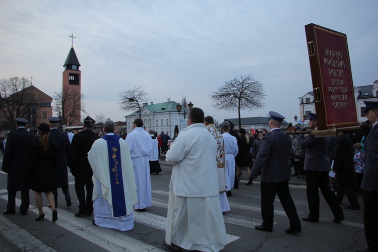 Powitanie ikony MB Częstochowskiej w parafii pw. św. Wawrzyńca w Sochaczewie