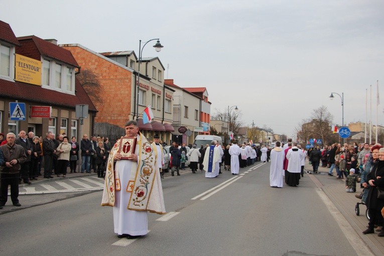 Powitanie ikony MB Częstochowskiej w parafii pw. św. Wawrzyńca w Sochaczewie